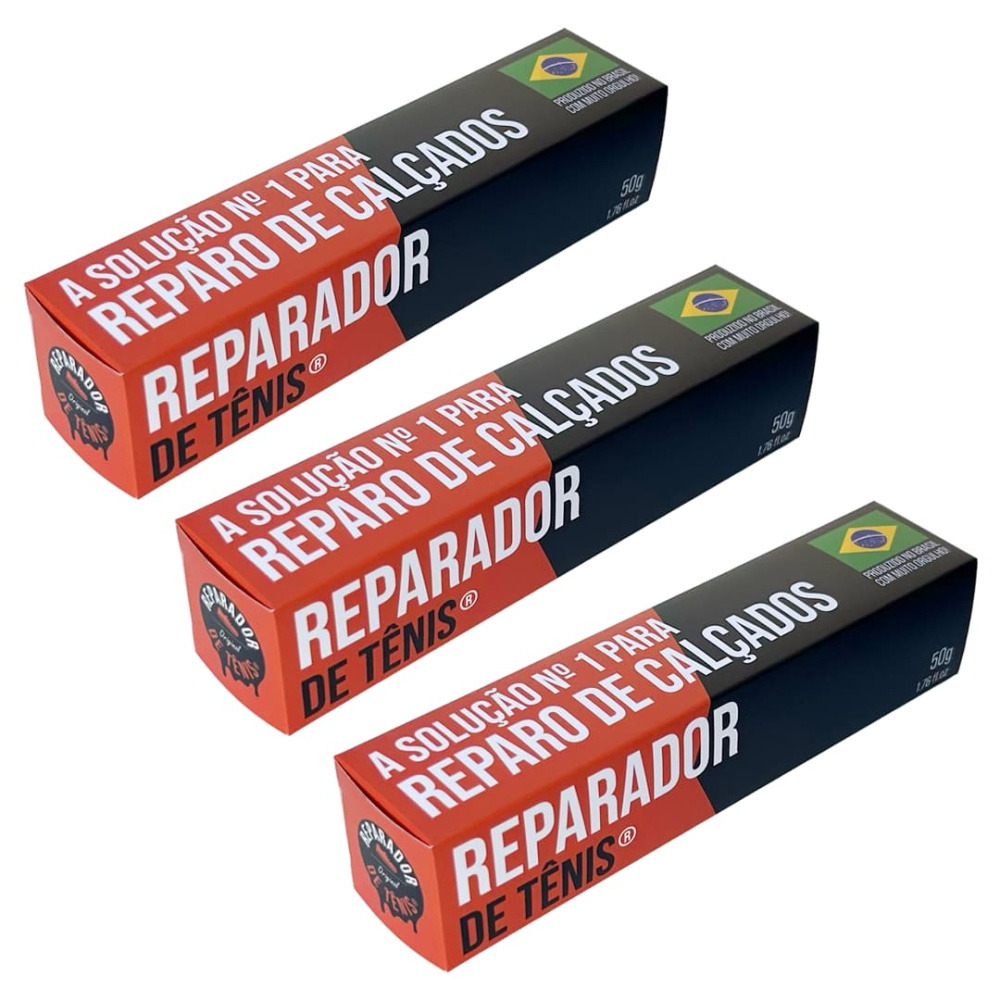 Combo 150g Reparador de Tênis — 3 bisnagas de 50g